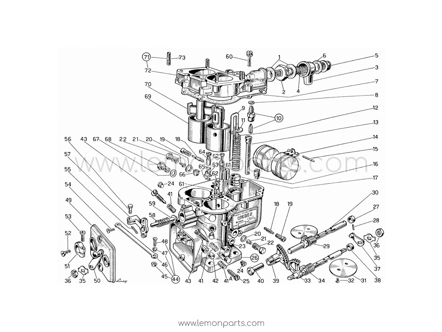 330 GT 2+2 - 006 - Carburettor