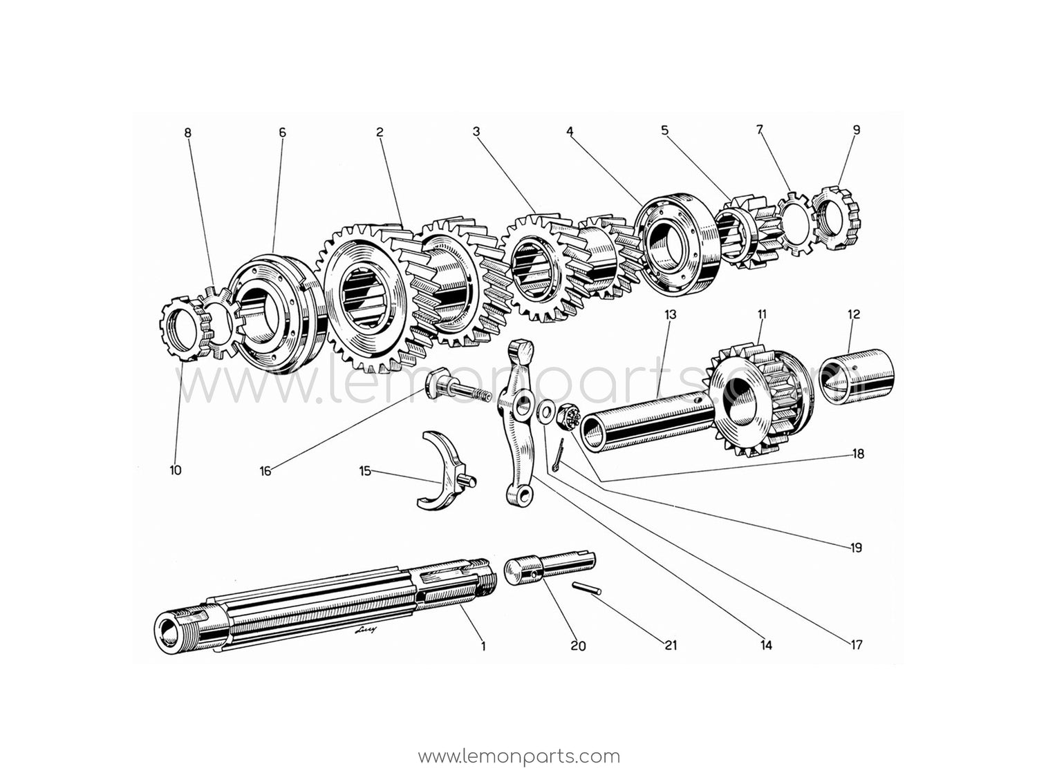 330 GT 2+2 - 020 - Countershaft