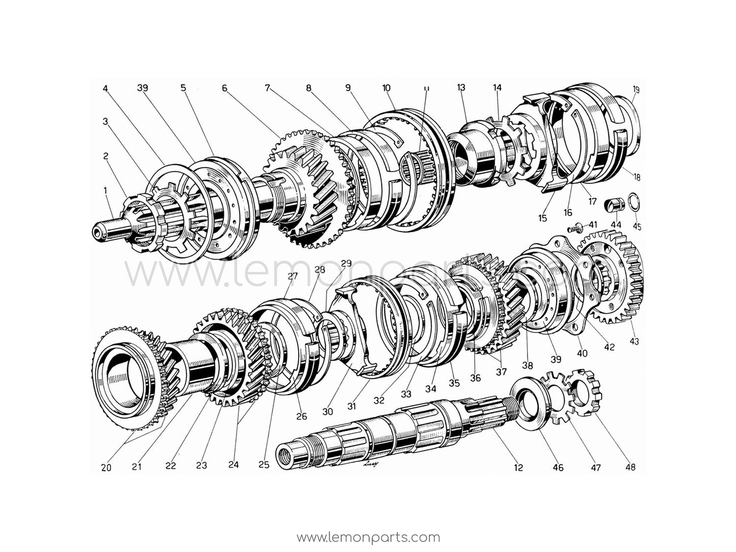 330 GT 2+2 - 021 - Output shaft