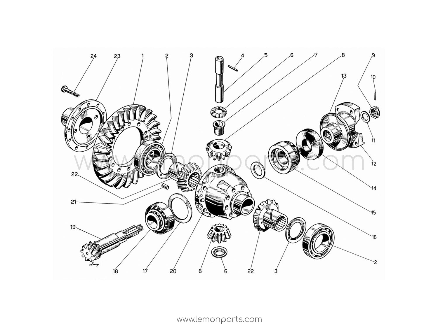 330 GT 2+2 - 024 - Differential case