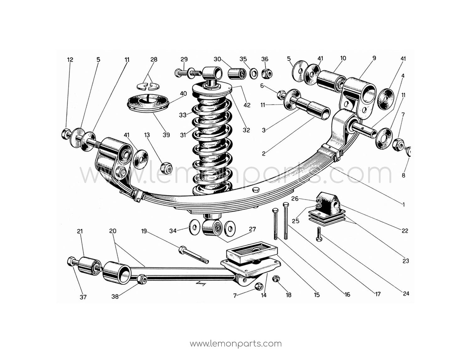 330 GT 2+2 - 026 - Rear suspension