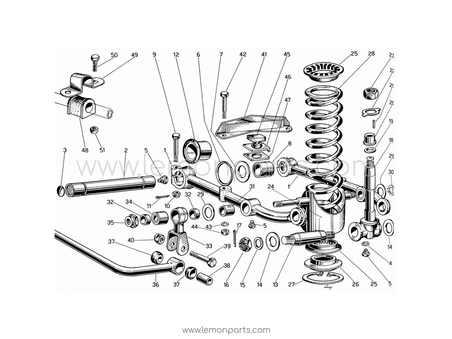 330 GT 2+2 - 029 - Front wheel suspension bottom arms