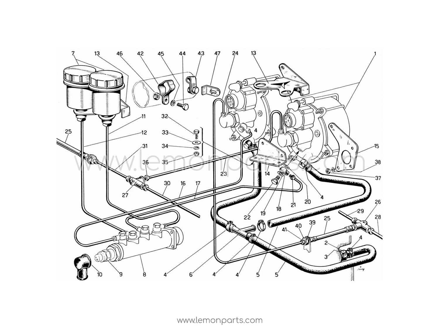 330 GT 2+2 - 031 - Brake control