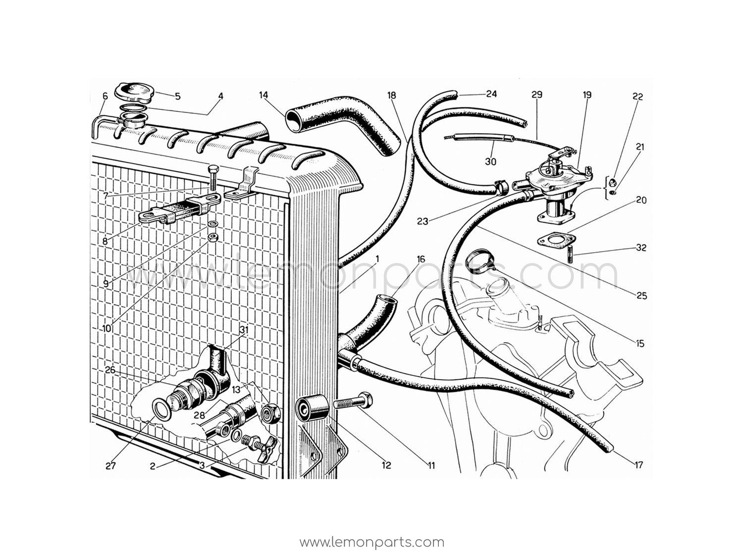 330 GT 2+2 - 039 - Water radiator