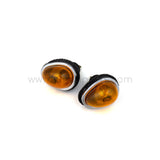 N.O.S. Orange Tear drop Side Indicator Lights For Ferrari 250