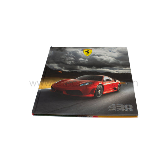 Ferrari 430 Scuderia hardcover media sales brochure with DVD