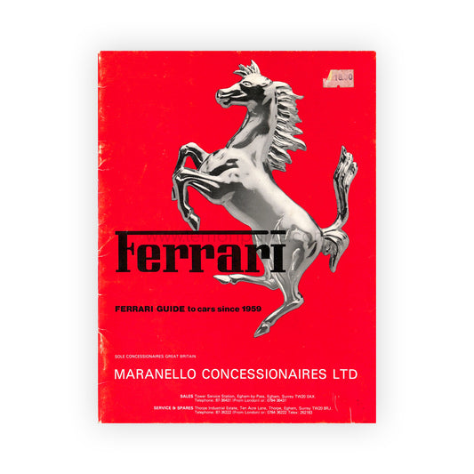1981 - Ferrari guide to cars since 1959 by Maranello Concessionaires
